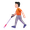 person with white cane